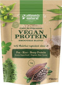 Choc Supergreens | Natural Vegan Protein Powder - Ultimately Natural
