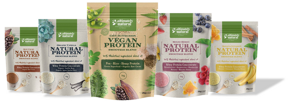 10kg Box -All Natural Vegan Protein Powder Blends (1kg pcks) - Ultimately Natural