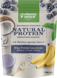Blueberry & Coconut | Natural Whey Protein Powder - Ultimately Natural