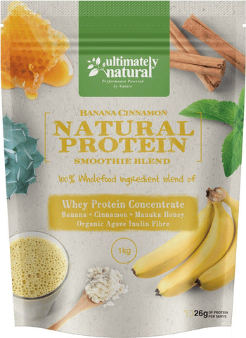 Real Banana & Cinnamon | Natural Whey Protein Powder - Ultimately Natural